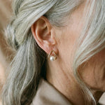 Elegant Triangle Pearl Earrings