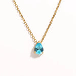 Crystal Drop Birthstone Necklace
