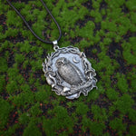 Mystic Owl, Moon & Mushroom Pendant Necklace