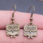 Vintage Owl Bohemian Drop Earrings
