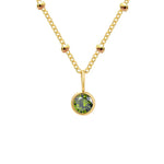 Delicate Birthstone Beaded Necklace