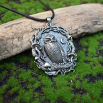 Mystic Owl, Moon & Mushroom Pendant Necklace