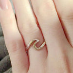 Ocean Wave Ring — Stainless Steel
