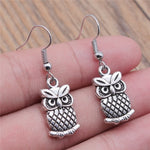 Vintage Owl Bohemian Drop Earrings