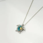 Seaweed Pendant Necklace — Vintage Silver