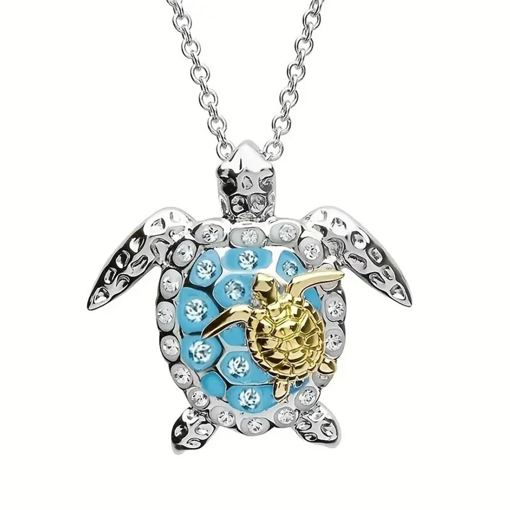 Seaweed Pendant Necklace — Vintage Silver