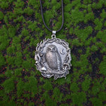 Mystic Owl, Moon & Mushroom Pendant Necklace
