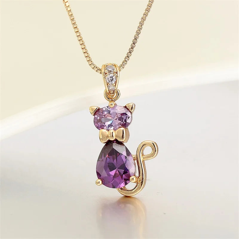Cat Pendant Necklace