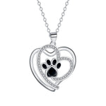 Delicate Paw Print Necklace