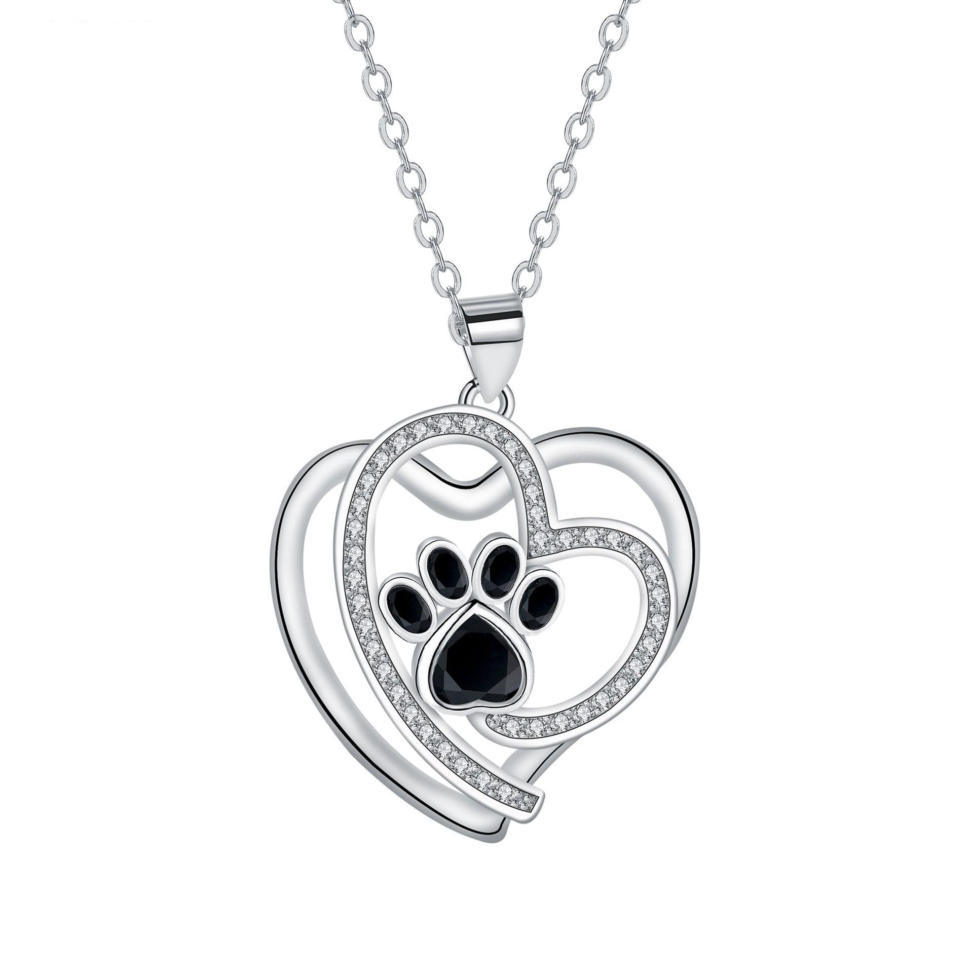Delicate Paw Print Necklace