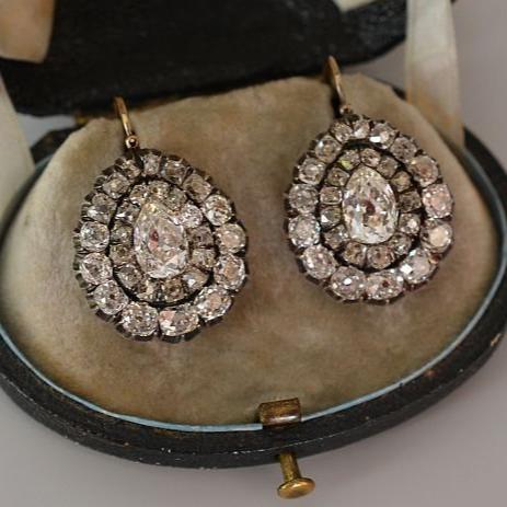 Vintage Mandala Crystal Hoop Earrings