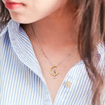 Elegant Moon & Cat Necklace