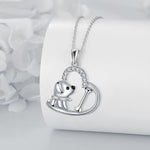Dog Heart Pendant Necklace