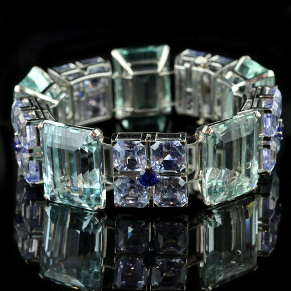 Vintage Glass Blauw Green Bracelet