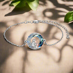 Adjustable Dog Charm Bracelet of Sterling Silver