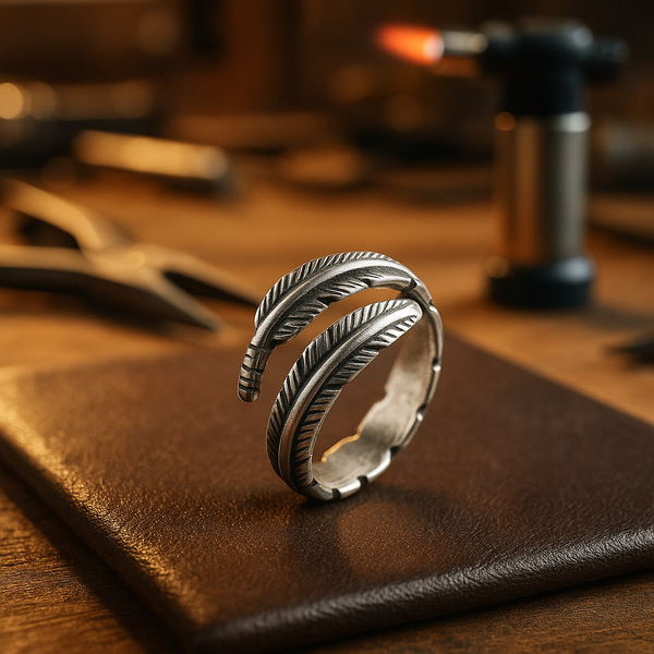Feather From An Angel — Adjustable Memorial Ring