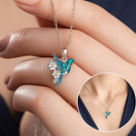 Beautiful Hummingbird Halsketting with Matching Earrings