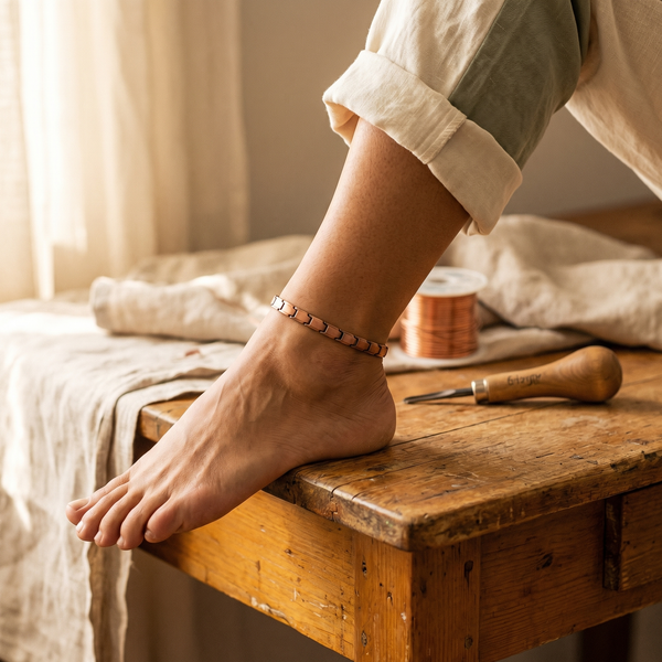 Cotton | Copper Anklet