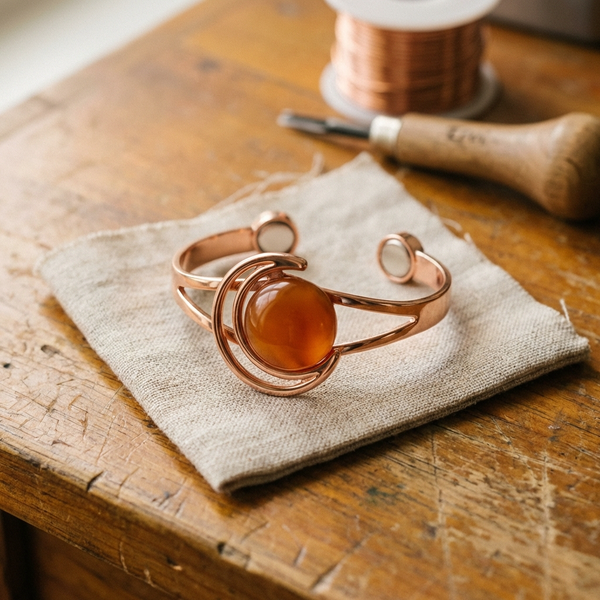 Ember Orange | Copper Bracelet