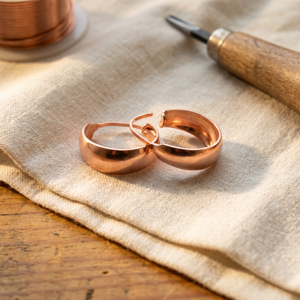 Shell | Copper Earrings