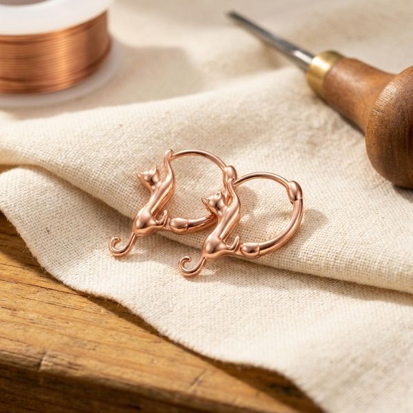 Swirl Copper Earrings - Susan’s Jewelry