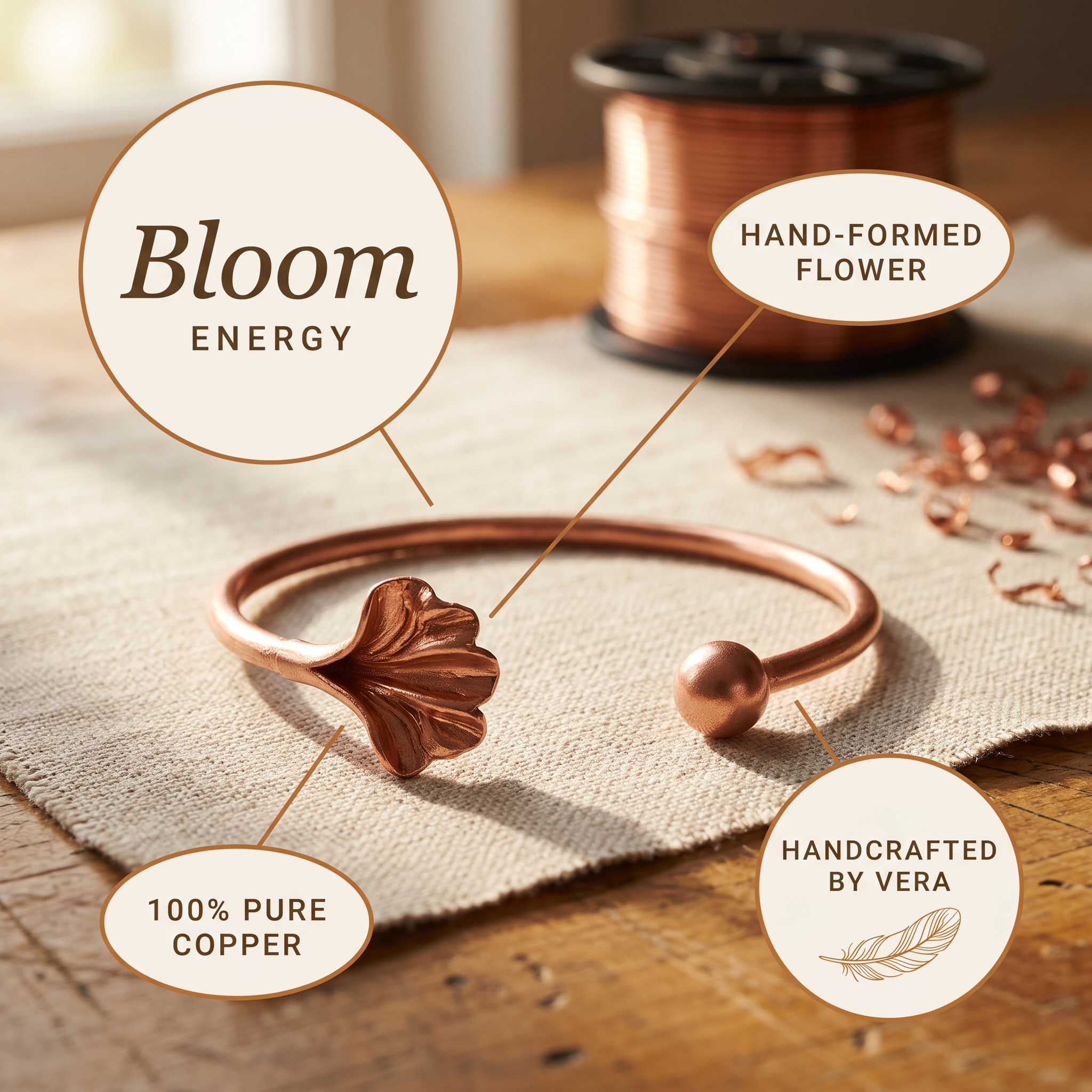 Shell Copper Bracelet - Susan’s Jewelry - image 5