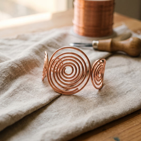 Spiral Copper Bracelet - Susan’s Jewelry