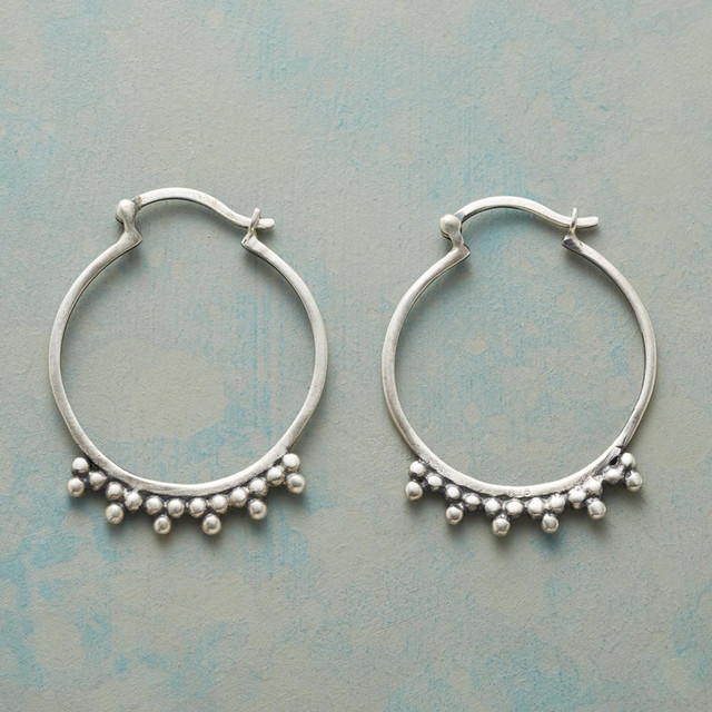 Vintage Silver Hoop Earrings