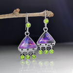 Vintage Cosmo Earrings in Silver