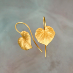 Vintage Gold Leaf Earrings