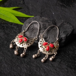 Vintage Red Steentjes Earrings