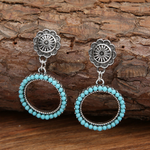 Vintage Turquoise Circulaire Earrings