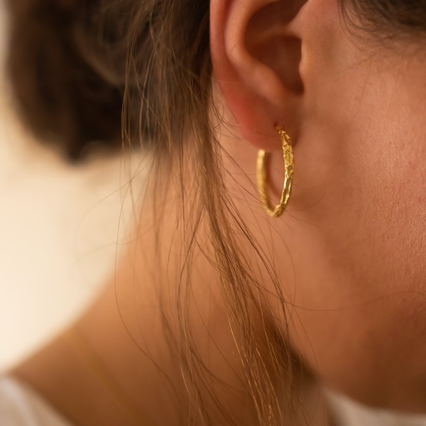 Vintage Gold Hoop Earrings