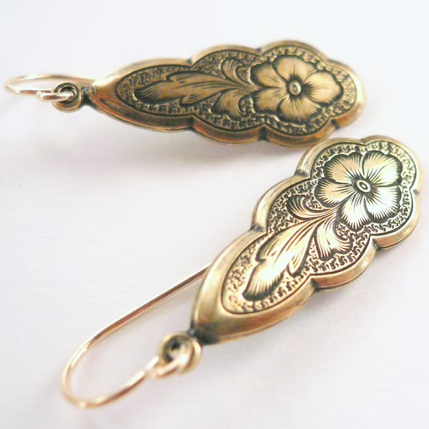 Vintage Antieke Gold Earrings