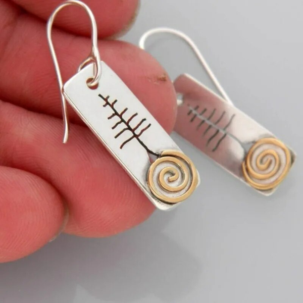 Vintage Openwork Boomwortels Earrings