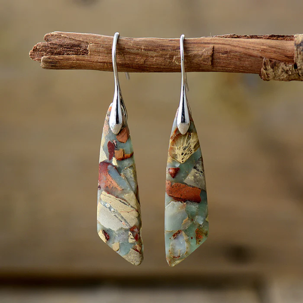 Vintage Natuursteen Earrings