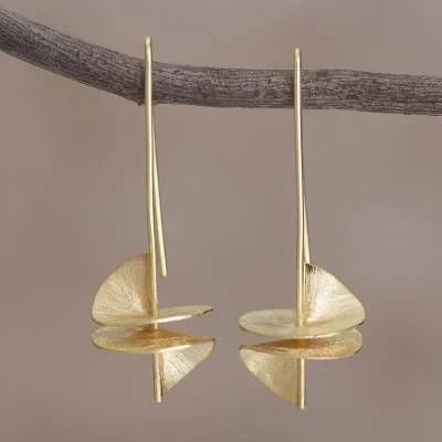 Vintage Gold Schalen Earrings