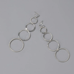 Vintage Drop Hoop Earrings