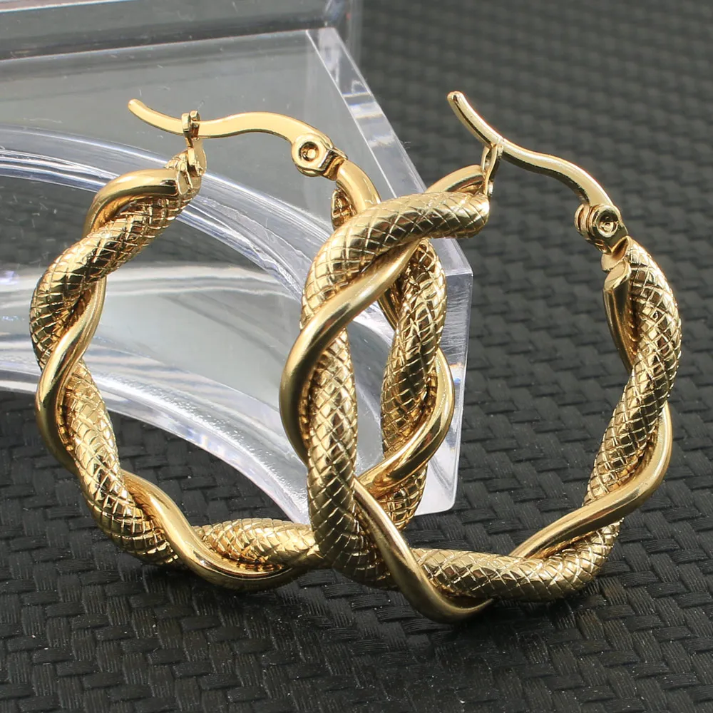 Gold Braided Earrings