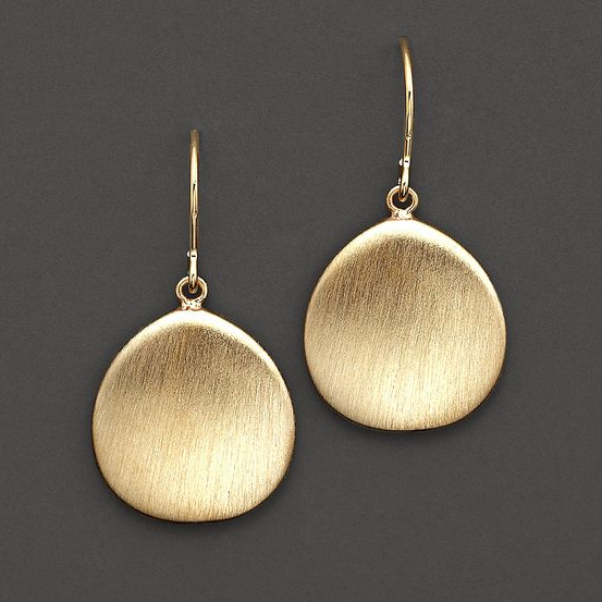 Vintage Gold Disc Earrings