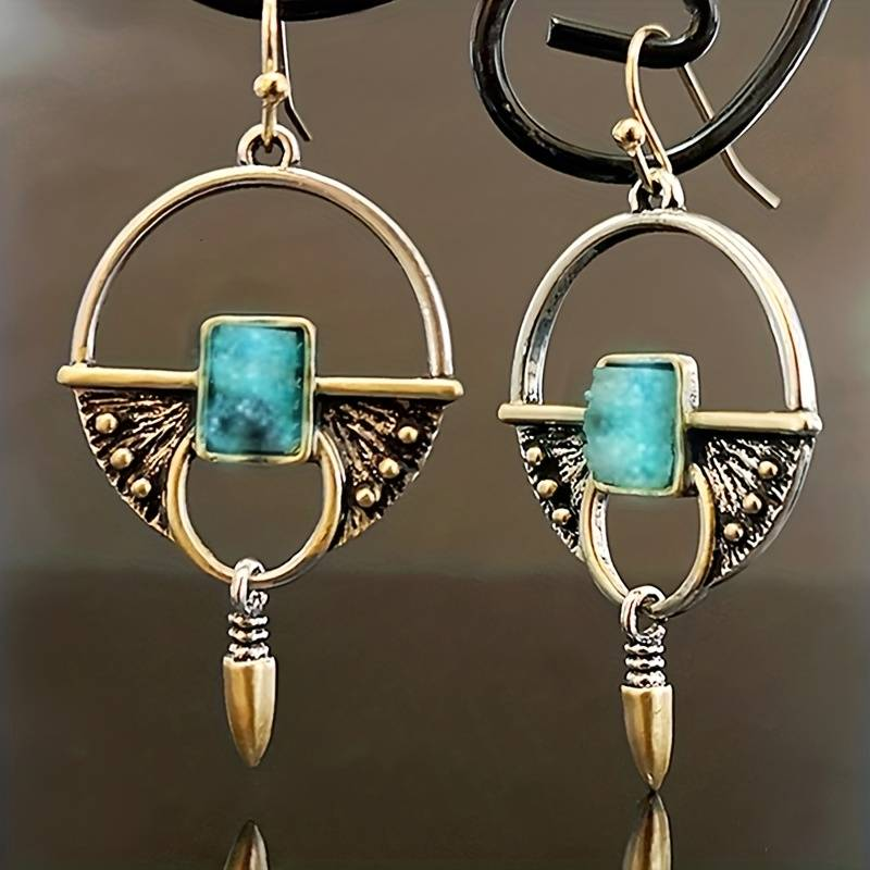 Vintage Egyptische Gold Earrings