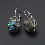 Vintage Round Chromatic Stone Earrings