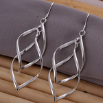 Vintage Openwork Drop Silver Earrings