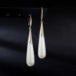 Vintage White Drop Earrings