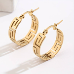 Vintage Gold Openwork Earrings