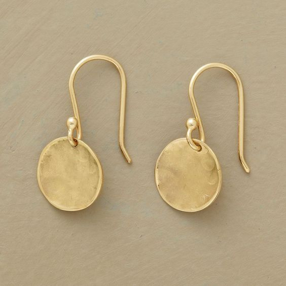 Vintage Gold Geplakte Earrings