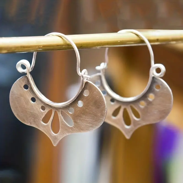 Vintage Silver Openwork Earrings