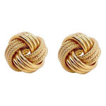 Vintage Gold Knoop Earrings