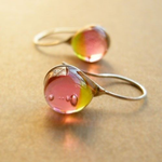 Vintage Warm Glass Earrings