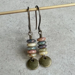 Vintage Drop Stone Earrings